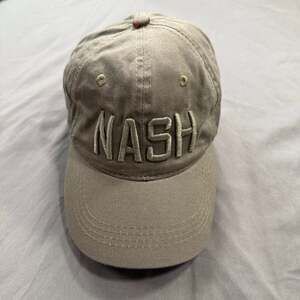 NASH Embroidered Olive Green Baseball Cap Hat